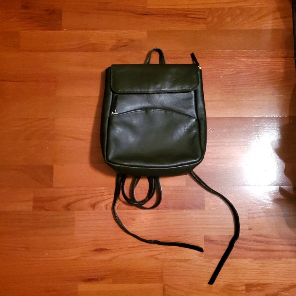 Genuine Leather Backpack Purse